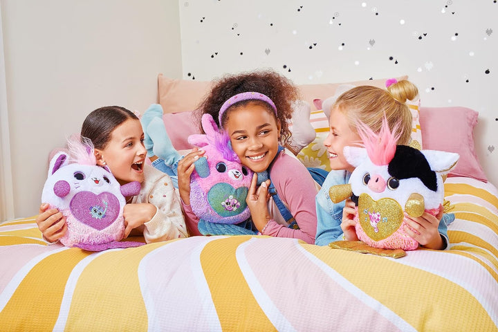 Rainbocorns Mermaidcorn Surprise Serie 7, Coral Hase, von ZURU, 28 cm Plüschtier, Meerjungfrau Spiel