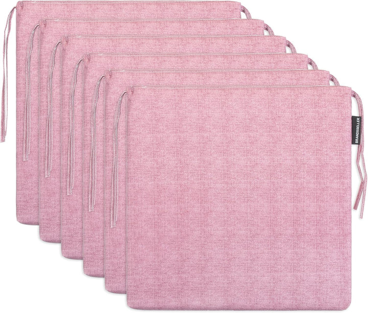 Brandsseller Sitzkissen ca. 40x40 cm mit Klettverschluss Stuhlauflage Sitzauflage 4 Kordelbändern fü