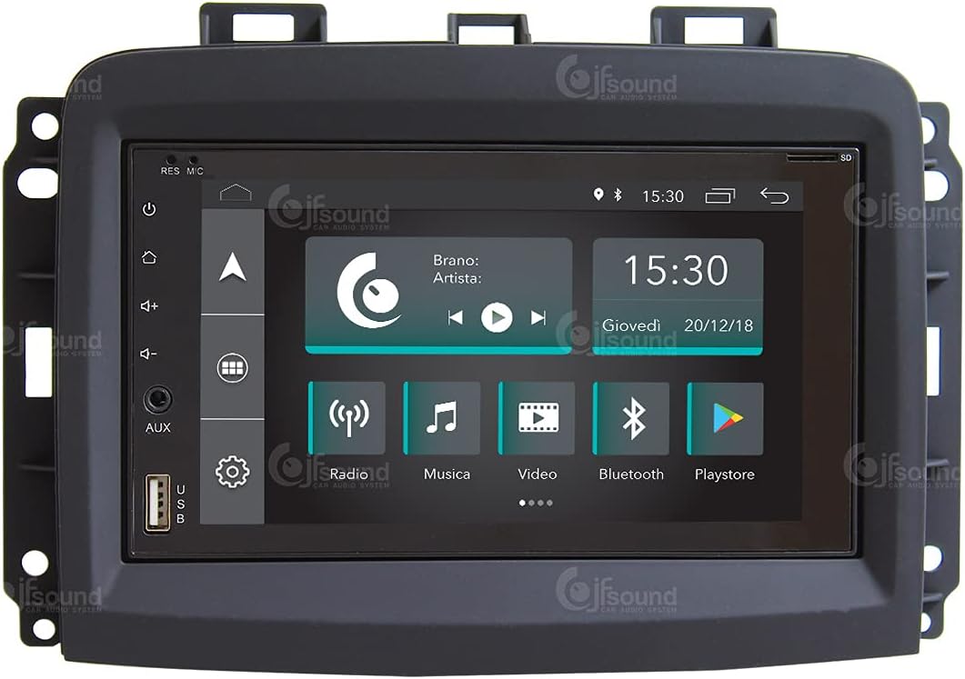Costum fit Autoradio für FIAT 500L New Android GPS Bluetooth WiFi Dab USB Full HD Touchscreen Displa