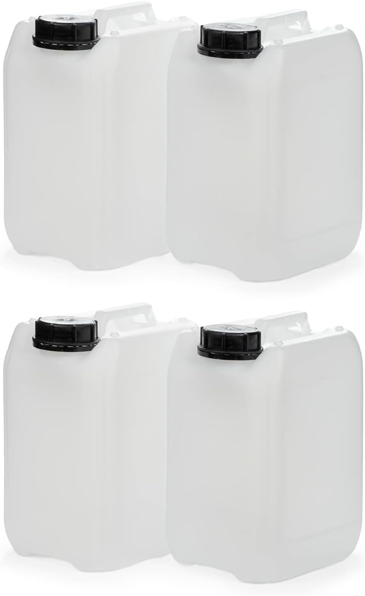 Octopus 4X 5L Kanister leer, HDPE, Verschluss DIN 51mm, UN Zulassung, lebensmittelecht, 4x 5L