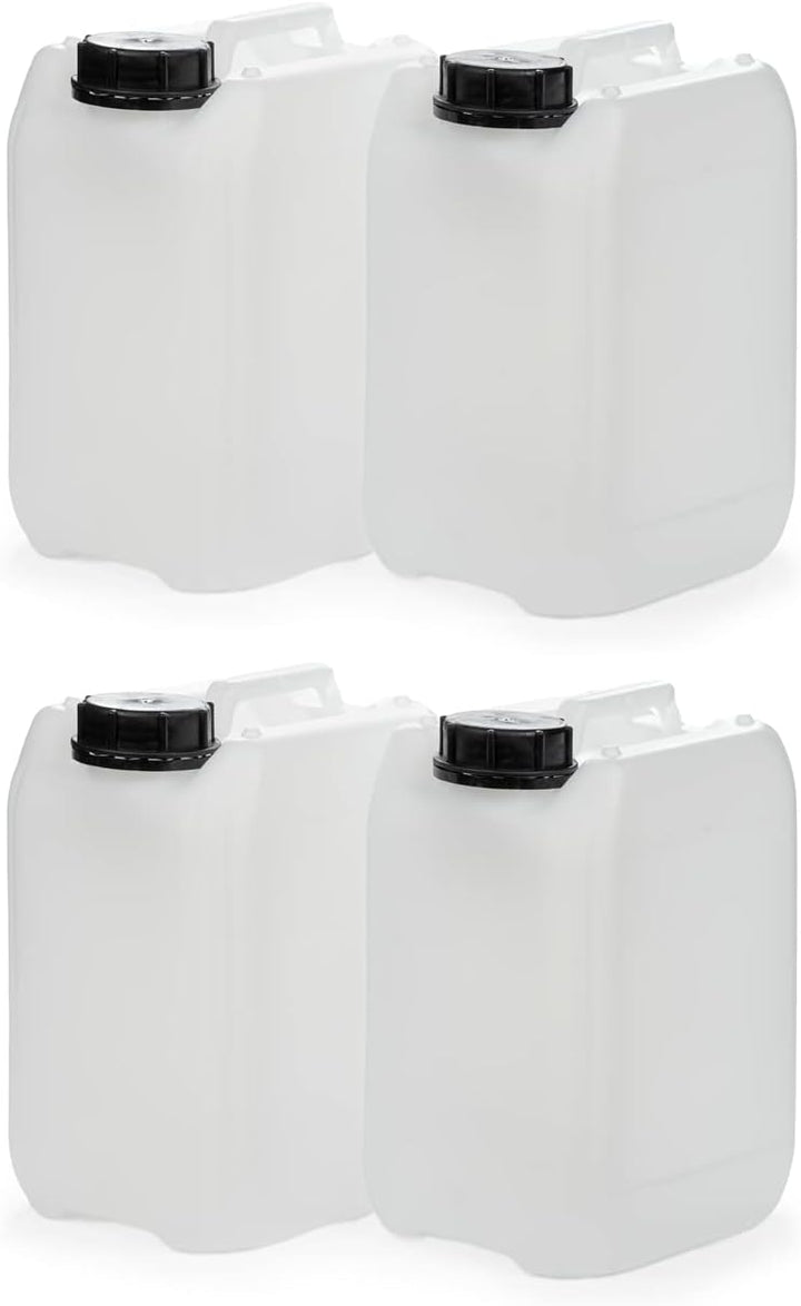 Octopus 4X 5L Kanister leer, HDPE, Verschluss DIN 51mm, UN Zulassung, lebensmittelecht, 4x 5L