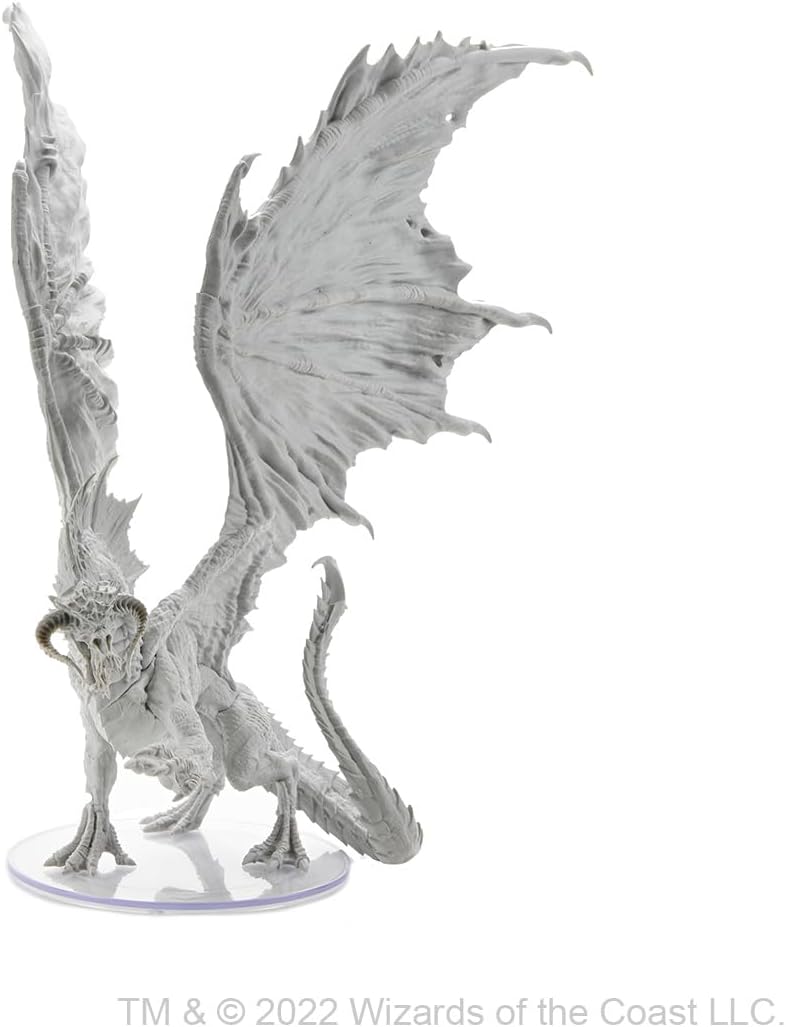 Adult Black Dragon: D&D Nolzur's Marvelous Unpainted Miniatures, Kunststoff