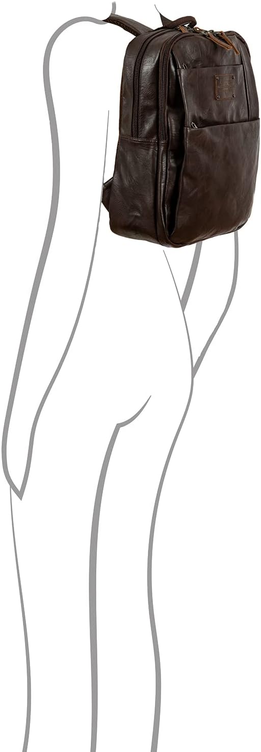 Avirex Buffalo-Kollektion, Laptop-Rucksack, Backpack, Herren-Tasche, Braun