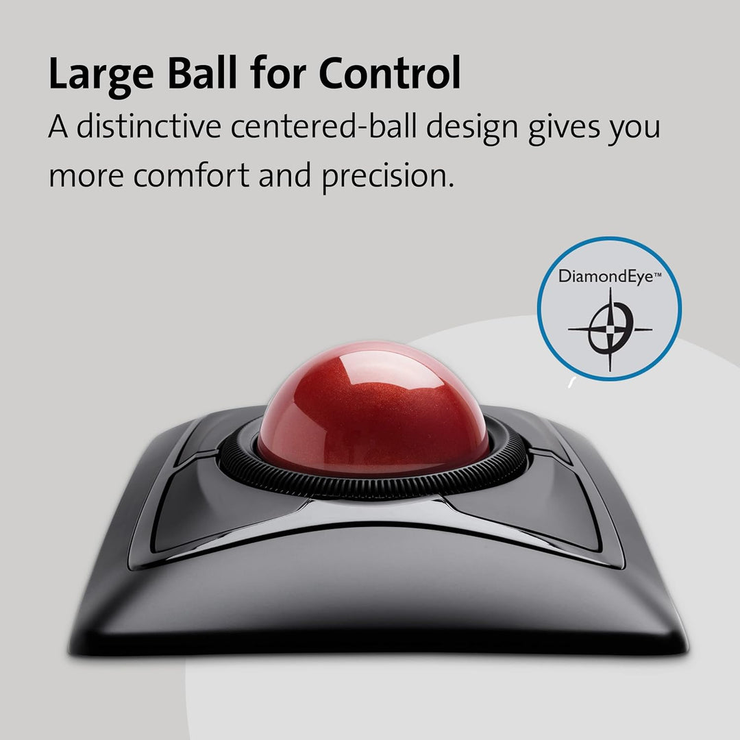 Kensington Expert Mouse, Kabellose Computermaus mit Trackball, Verbindung über Bluetooth® 4.0 LE ode