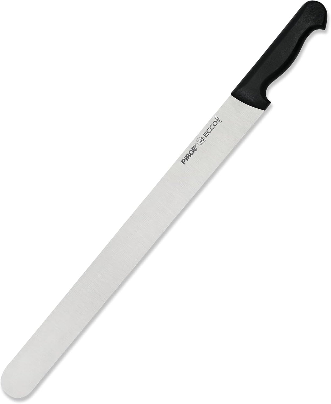 Pirge Ecco Dönermesser 50 cm Schwarz Harter Stahl - Aufschnittmesser - Schärfstes Döner Langmesser -