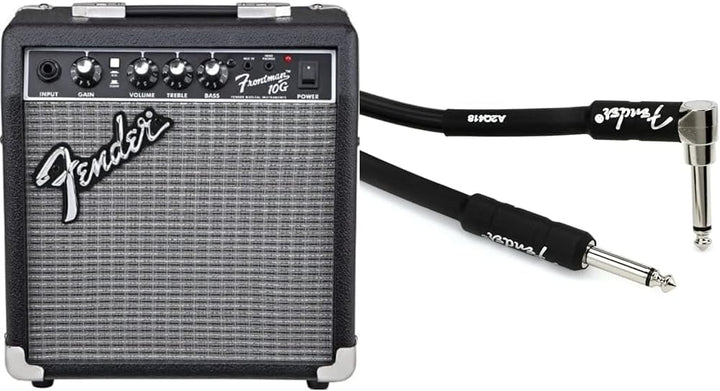 Fender Frontman 10G Combo Gitarrenverstärker & Professional Series Instrumentenkabel – 10 ft / 3 m G