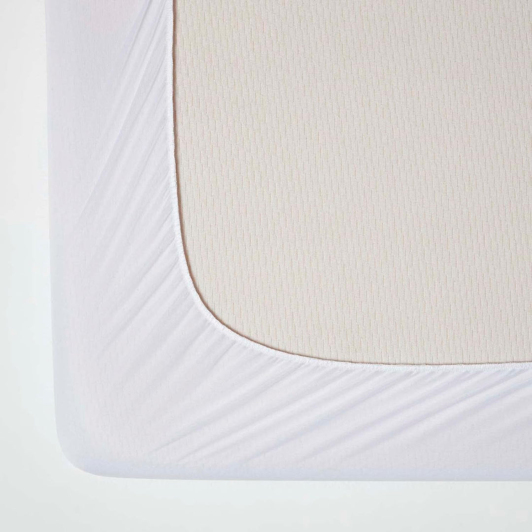 Homescapes Wasserdichter Matratzenschoner 160x200 cm gepolstert, Matratzenauflage mit Spannumrandung