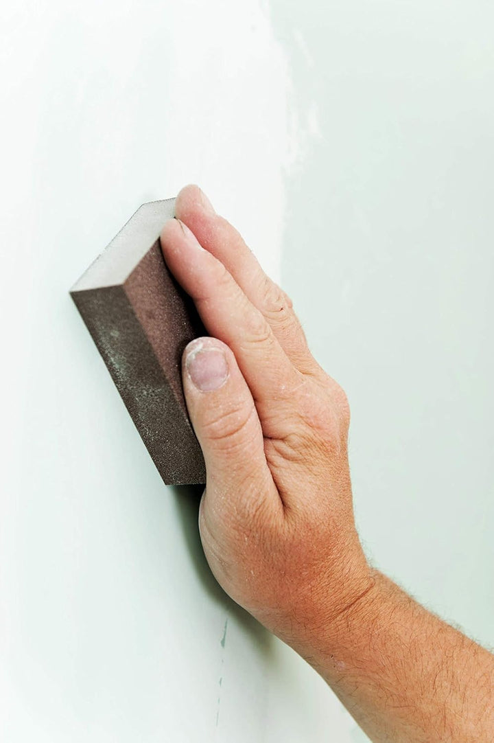 3M Schleifschwamm, 9,5 x 7,5 cm, mittel, 12 Stück Schwarz 3 3/4 in x 2 5/8 in Medium (4, Schwarz 3 3