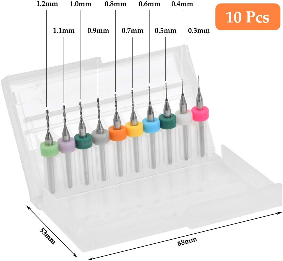DODUOS Handbohrer Set mit 25 Stück Spiralbohrer Bits, 10 Stück PCB Mini Bohrer, 1 Stück Schraubstock