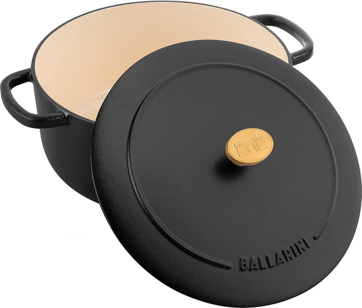 BALLARINI Bellamonte Auflaufform, Bräter, Dutch Oven, Emailliertes Gusseisen, Rund, 22 cm, 3,0 L, Sc