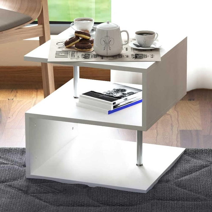 BAKAJI Regalböden Bücherregal, Couchtisch, für Sofas, modernes Design, 3 Ablagen, für Haus und Büro,