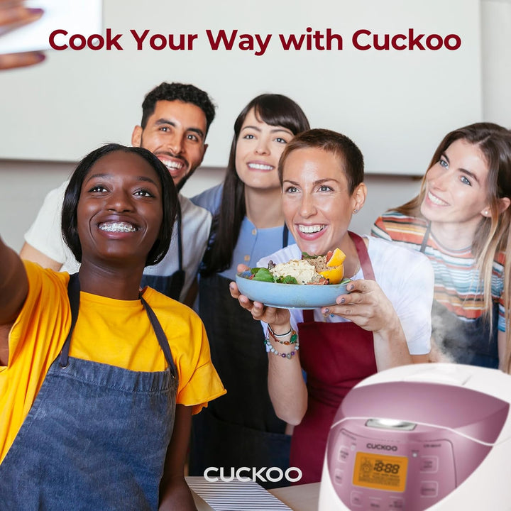 CUCKOO CR-0631F | 6 Tassen (ungekocht) Micom Reiskocher | 8 Menüoptionen: weisser Reis, brauner Reis