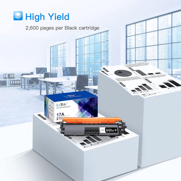 LxTek 17A CF217A Toner Kompatibel für HP 17A Toner für HP Laserjet Pro MFP M130nw Toner für HP Laser