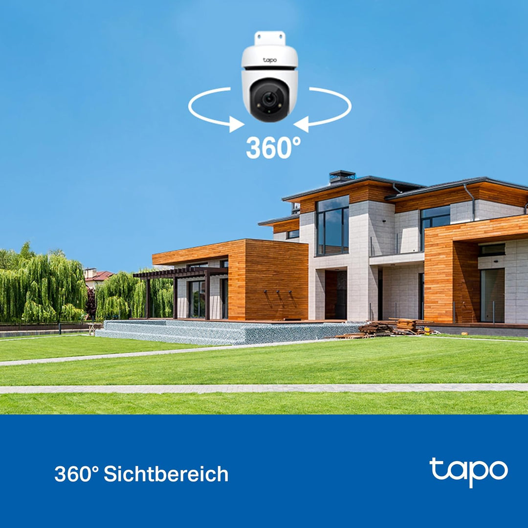 TP-Link Tapo C500 WLAN Überwachungskamera Aussen, 360° Sichtbereich, 1080p Auflösung, Bewegungserken