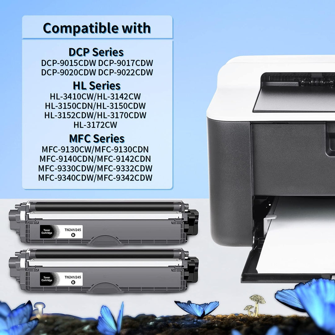 LOSMANN Toner Kompatibel für Brother TN-241 TN-245 für Brother DCP-9020CDW DCP-9022CDW MFC-9130CW MF