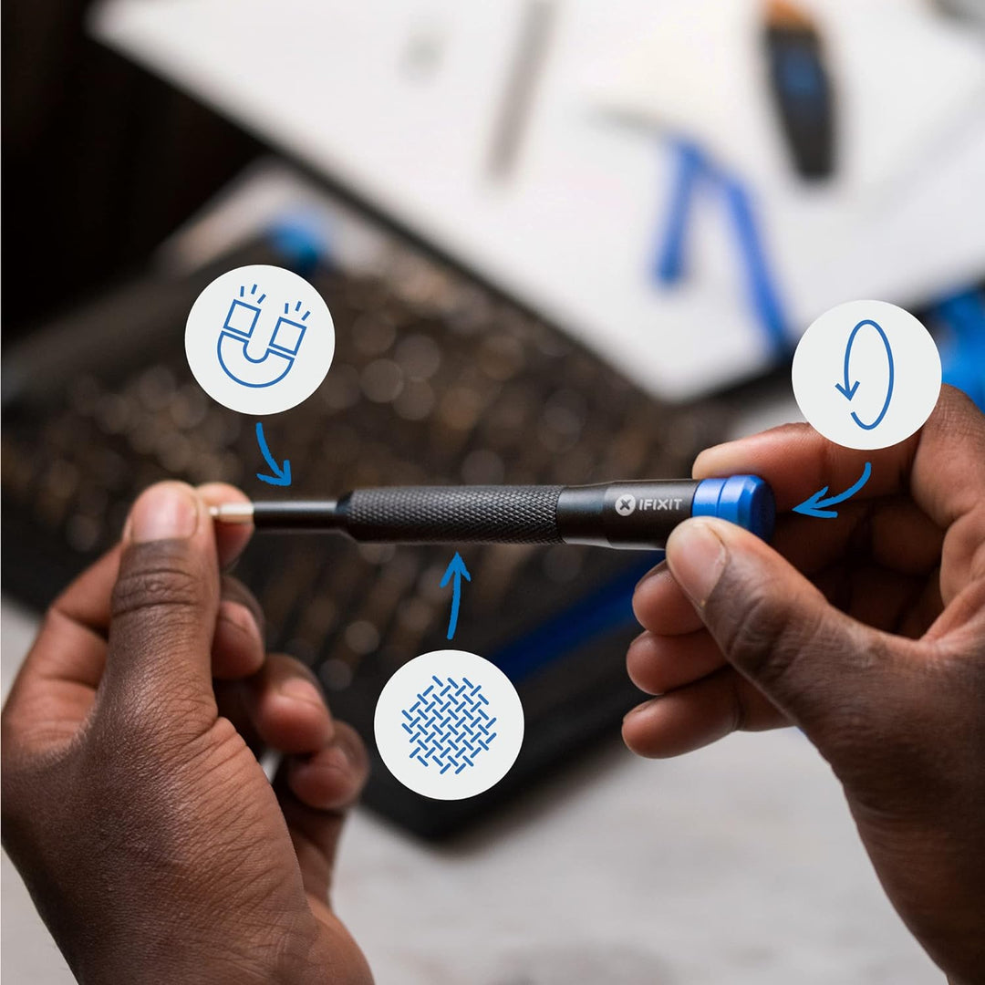 iFixit Mako Precision Bit Set, Bit-Kit mit 64 Bits (4 mm) und Präzisions-Schraubendreher für die Rep