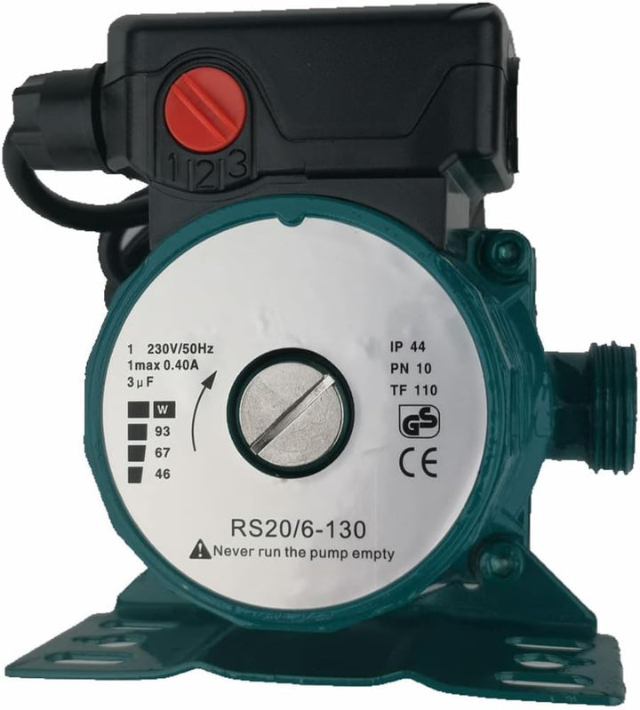 ZYIY 3-Gang-Wasserdruckerhöhungspumpe 46/67/93 W Warmwasser-Umwälzpumpe 230 V/50 Hz Haushalts-Dusche