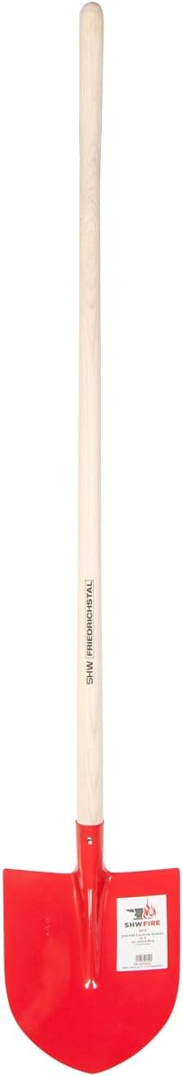 SHW-FIRE Frankfurter Schaufel in Profi-Qualität, 130cm Eschenstiel, ohne Aufbug