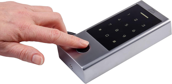 dnt Fingerprint-Codeschloss BioAccess PRO, DNT000013, Metall/Schwarz, Fingerprint-Codeschloss