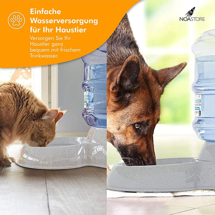 Automatischer 3.8l Wasserspender für Katzen und Hunde | Trinkbrunnen für Katze und Hund ohne Kabel |