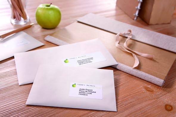 AVERY Zweckform LR7160-100 Adress-Etiketten (A4, 2.100 Stück, Recycling, 63,5 x 38,1 mm, 100 Blatt)