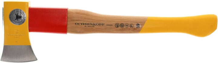 OCHSENKOPF SPALT-FIX-Beil ROTBAND-PLUS, Hickory-Holzgriff, geschmiedet, 1250 g, Forst- und Gartenarb