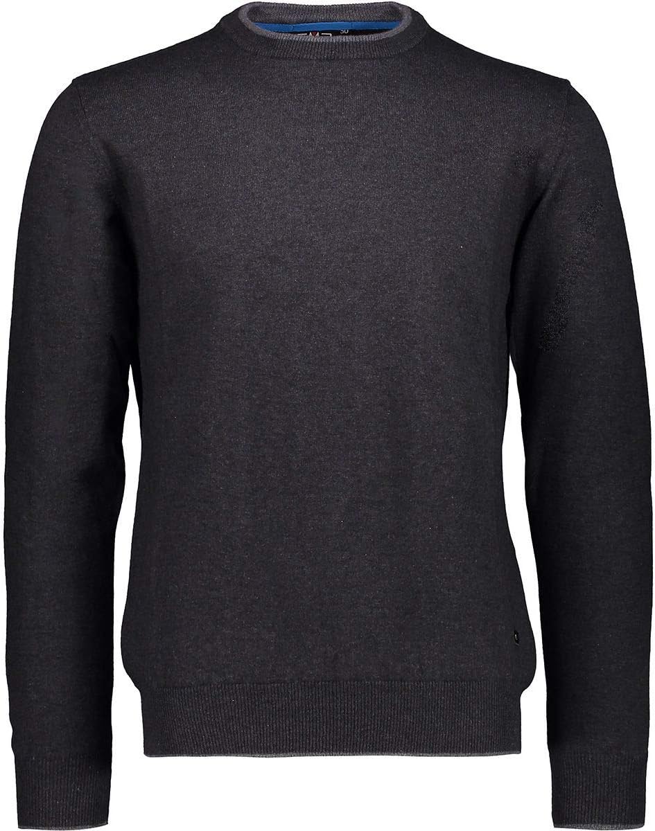 CMP Herren Pullover Knitted in Lana 56 Carbon M, 56 Carbon M