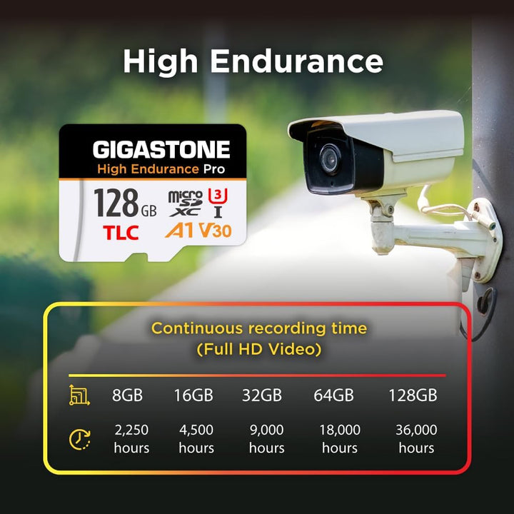 GIGASTONE 128 GB Micro-SD-Karte 2er-Pack, hohe Ausdauer Pro Series Geschwindigkeit bis zu 100 MB/s,