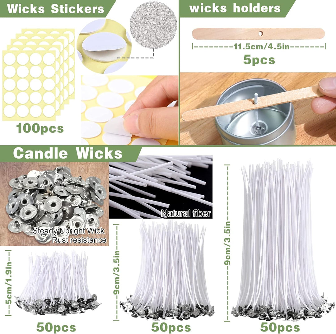 JBEIY Kerzen Giessen DIY Set, Kerzenherstellung Set Anfänger, Kerzen Selber Machen mit Sojawachs Doc