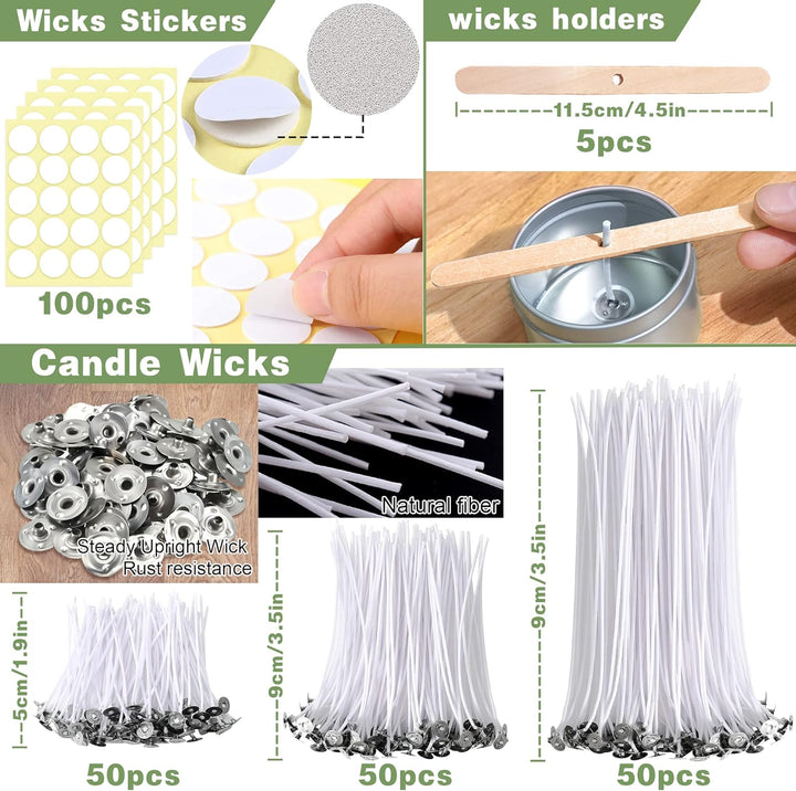 JBEIY Kerzen Giessen DIY Set, Kerzenherstellung Set Anfänger, Kerzen Selber Machen mit Sojawachs Doc