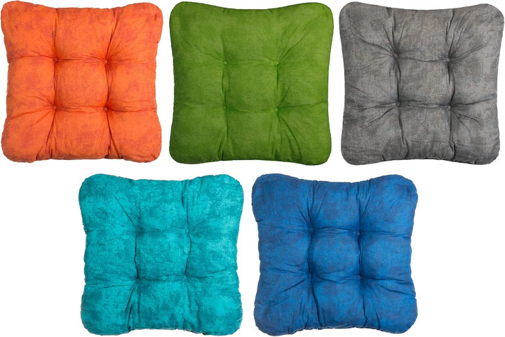 Brandsseller Kissen-Set Sitzkissen Dekokissen Stuhlkissen Zierkissen Stuhlauflage 2er-Set, Beere