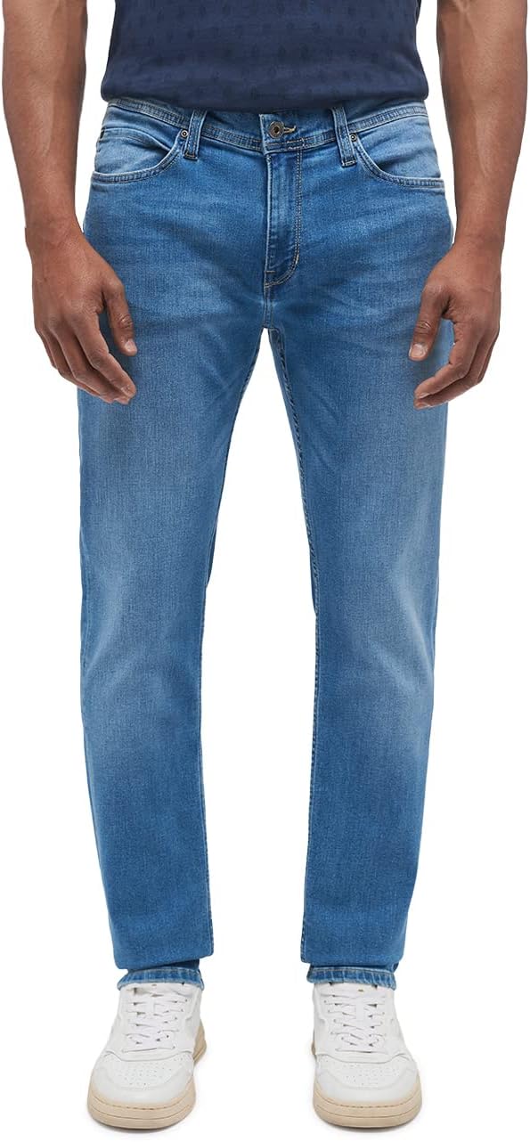 MUSTANG Herren Style Vegas Jeans 28 Slim Lang Blau, 28 Slim Lang Blau