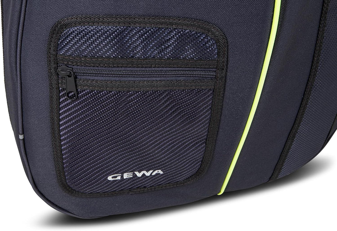 GEWA Cello Gig Bag Aspirante 4/4, 10mm Schaumstoffpolsterung, Rucksackriemen, Notentasche, Bogentasc