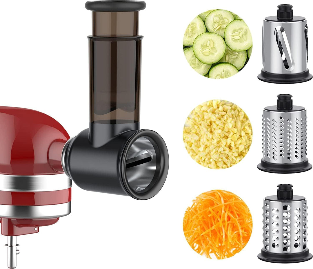 COFUN Gemüseschneider für Kitchenaid Zubehör, Edelstahl Gemüse Schneider für Kitchen Aid Zubehoer, E