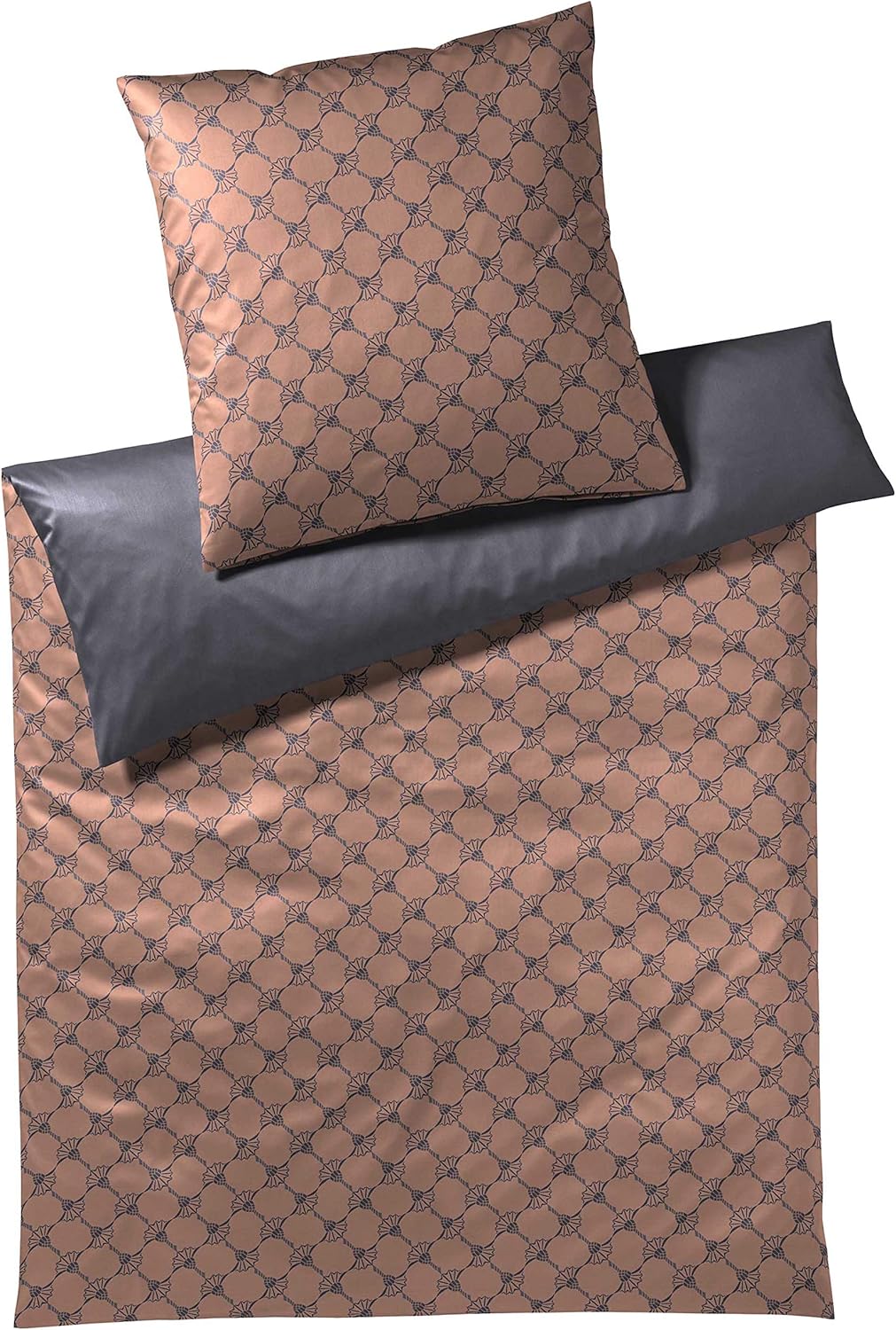 Joop! Wendebettwäsche Cornflower Double Mako-Satin Kupfer Grösse 155x220 cm (40x80 cm) 1 Bettbezug 1