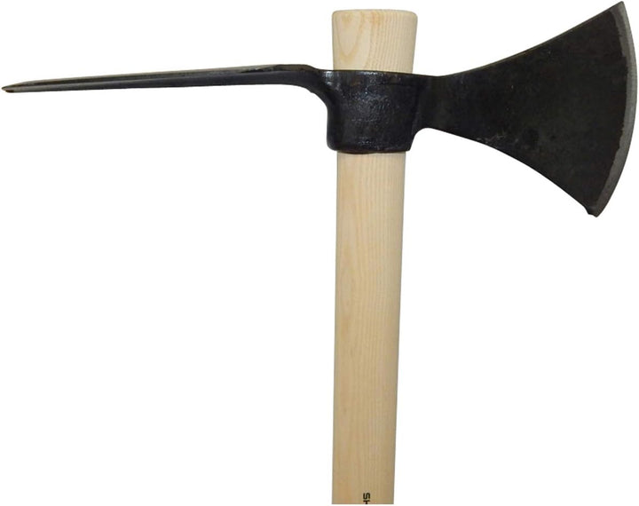 SHW-FIRE Gartenhacke - Wiedehopf Hacke mit Ovalblatt, robust geschmiedet mit 105cm Eschenstiel, Oval