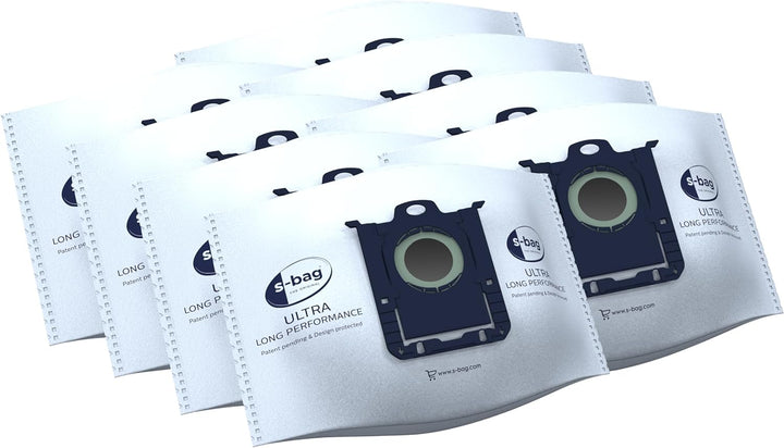 AEG GR210SM s-bag Ultra Long Performance Staubsaugerbeutel MegaPack (8 XXL Synthetik Staubbeutel, 1