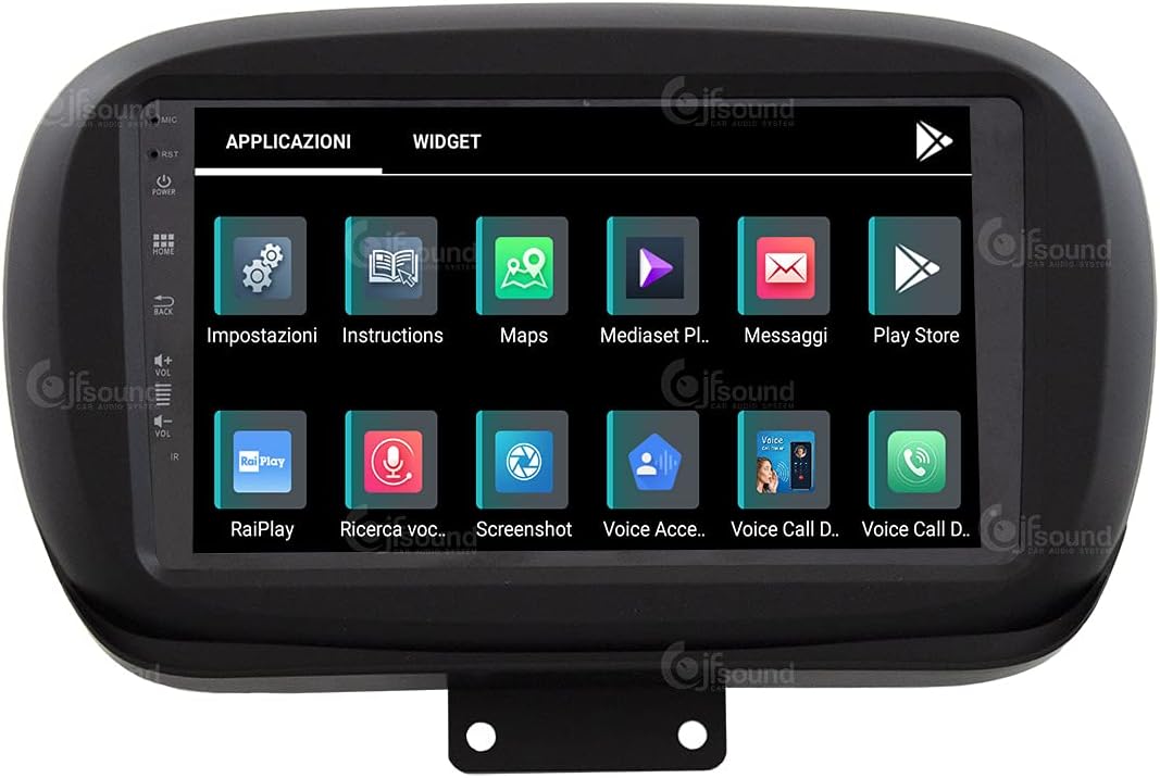 Costum fit Autoradio für FIAT 500X Android GPS Bluetooth WiFi Dab USB Full HD Touchscreen Display 9"
