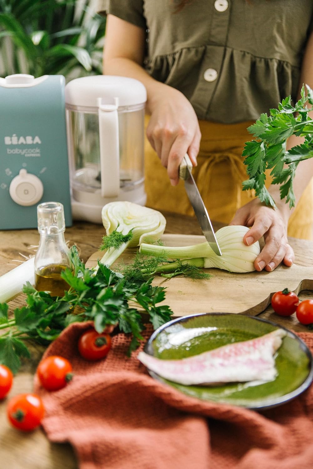 BEABA, Babycook Express, 4 in 1 Babynahrungszubereiter, schnelles Kochen: weniger als 15 Min., Mixen