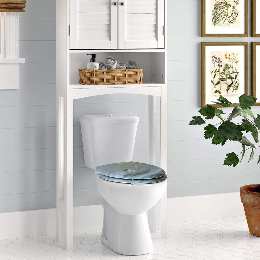 WOLTU Toilettendeckel mit Absenkautomatik, Premium WC Sitz, Klodeckel mit Quick-Release-Funktion, Kl