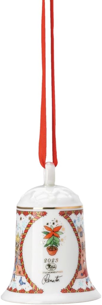Hutschenreuther Porzellanglocke Weihnachtsglocke 23 Porzellanglocke