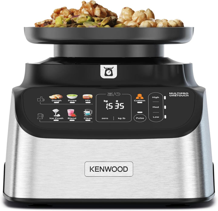 Kenwood MultiPro OneTouch FDM73.850SS – 3-in-1 Kompakt-Küchenmaschine & Mixer, 12 Zubehörteile, 6 Au