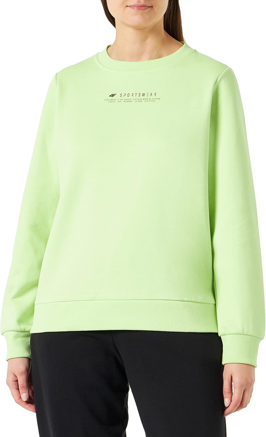 4F Damen Sweatshirt M Canary Green, M Canary Green