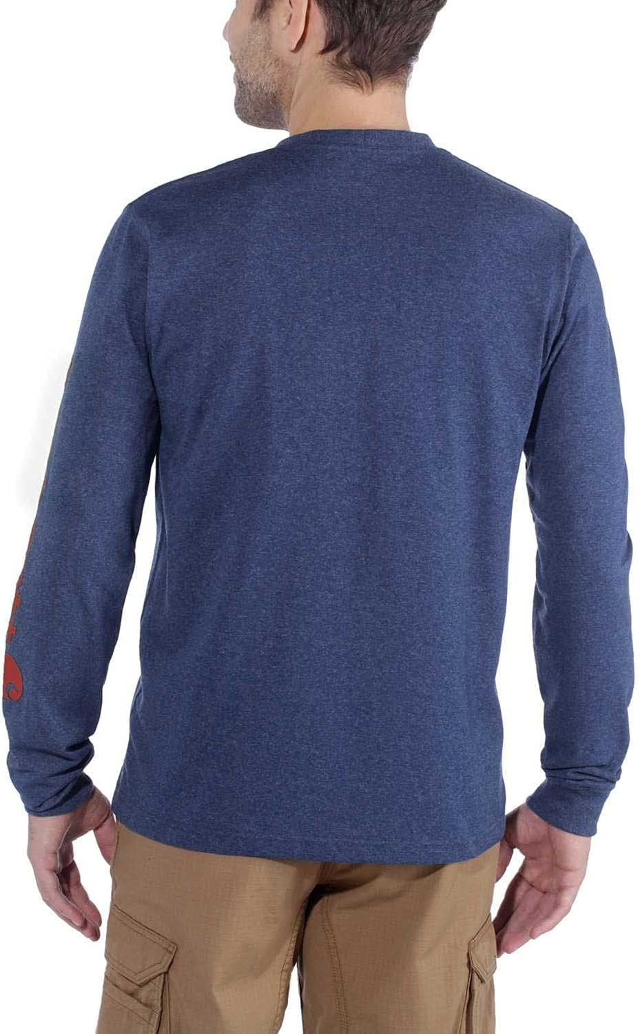 Carhartt Workwear Long Sleeve Logo Shirt, Farbe: Stonewash, Grösse: L