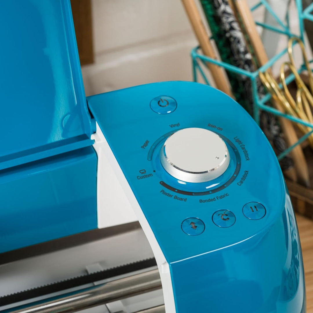 Cricut 2011026 Smart-Schneidemaschine (Pfauenblau), Vinyl, Peacock Blue, Explore Air 2| 2024 Limited