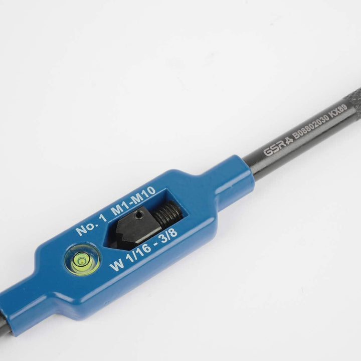 GSR Stahl-Windeisen mit Zentrierauge, Silver (Gr.6 | M18 - M42), Halter für Gewindebohrer, Vierkanta