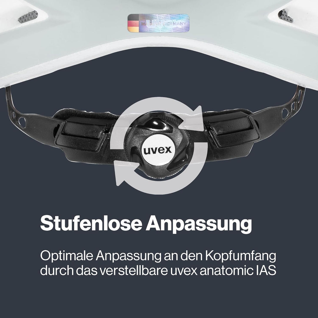 uvex i-vo cc - Leichter Allround-Helm für Damen und Herren - individuelle Grössenanpassung - erweite
