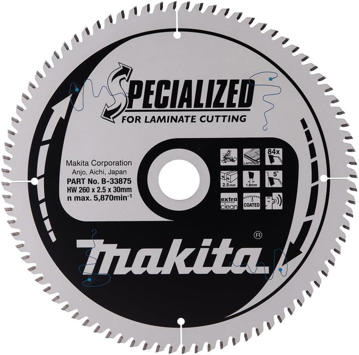 Makita Specialized Saegeblatt, 260 x 30 mm, 84Z, B-33875