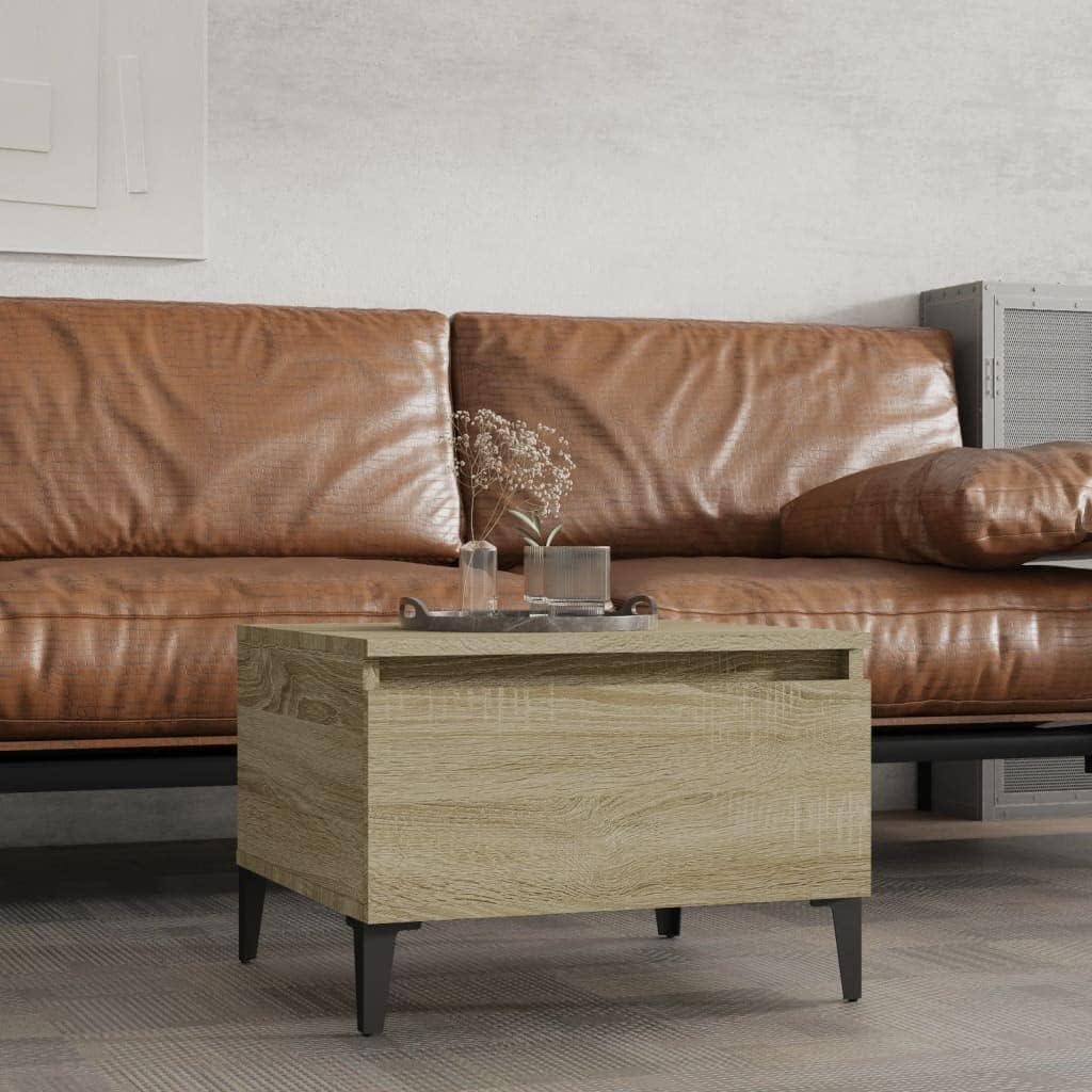 FIRBNUS Beistelltisch Sonoma-Eiche Beistelltisch Couch Beistelltisch Schmal Beistelltisch Holz Beist