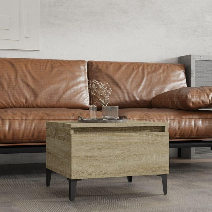 FIRBNUS Beistelltisch Sonoma-Eiche Beistelltisch Couch Beistelltisch Schmal Beistelltisch Holz Beist